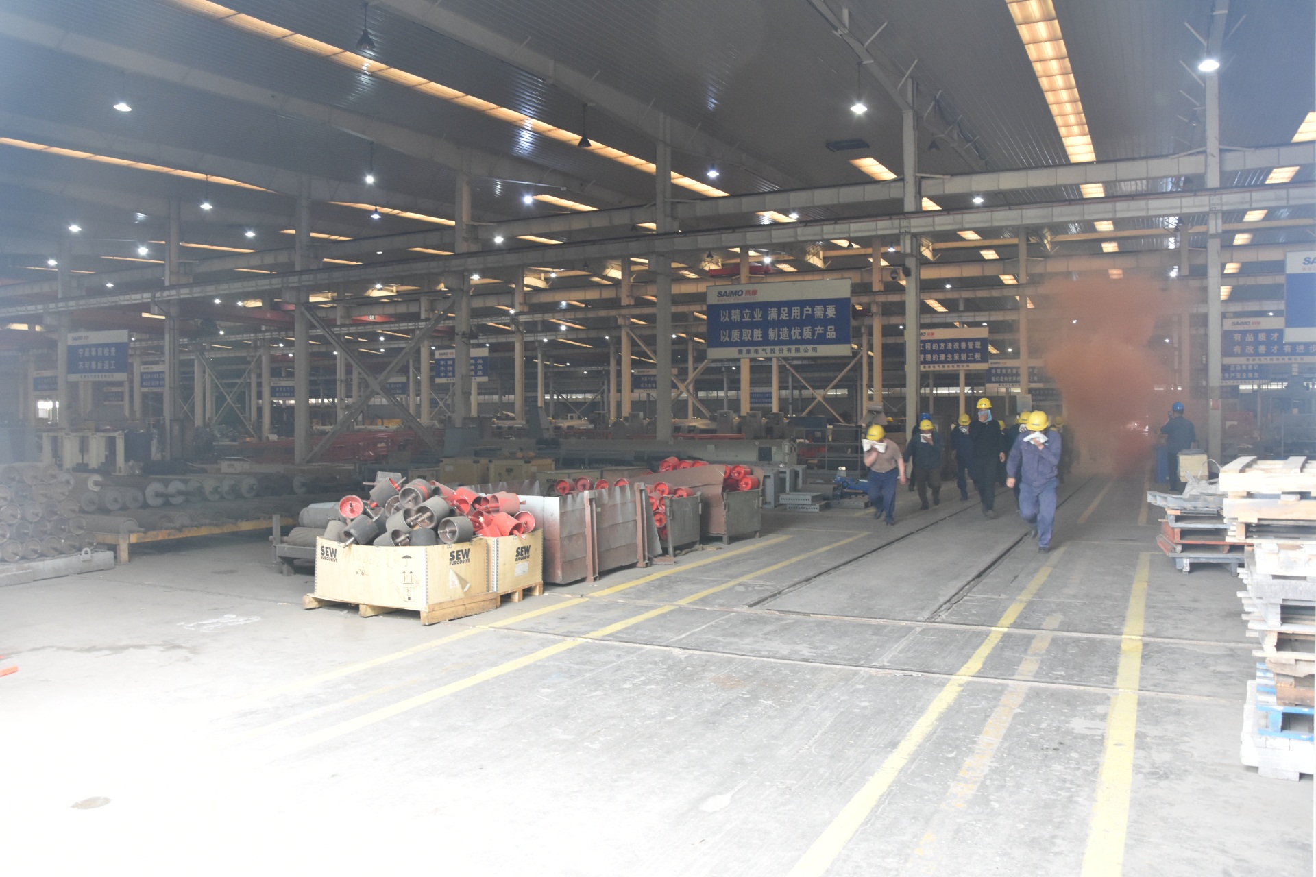 消防演練現(xiàn)場